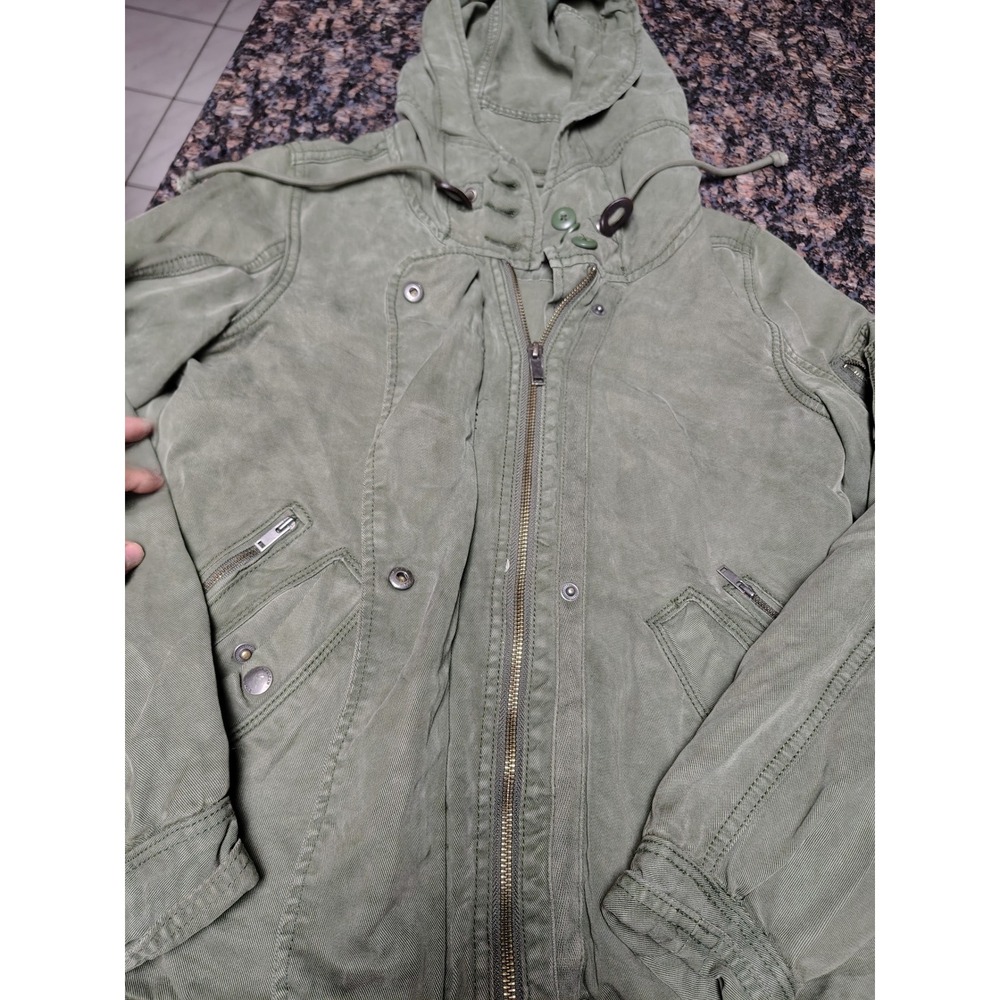 American Eagle Outfitters Womens Olive Green Military Utility Jacket XS AE-177 - Picture 5 of 8